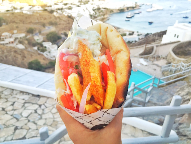 Souvlaki From Ludmila Mykonos