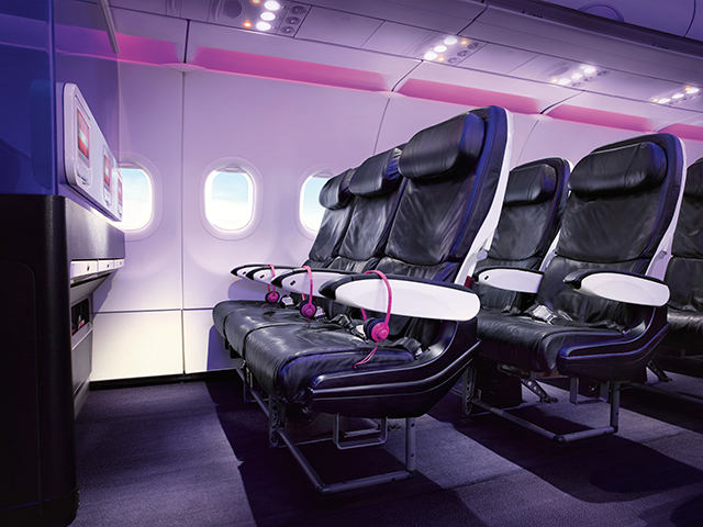 Virgin America Economy Seating