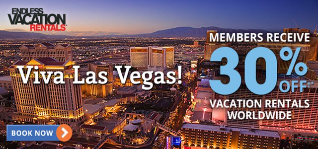 Get 30% Off†* with Endless Vacation Rentals® in LAS VEGAS hero image